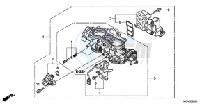 GL18009 SI / AB NAV - (SI / AB NAV) drawing THROTTLE BODY