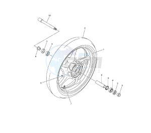 FZ8-N 800 drawing FRONT WHEEL