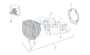 SR 50 IE-Carburatore 50 drawing Cylinder with piston