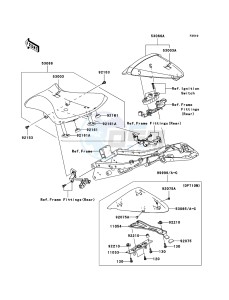 NINJA_ZX-6R ZX600P7F FR GB XX (EU ME A(FRICA) drawing Seat