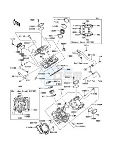 KVF750 4x4 KVF750A6F EU GB drawing Cylinder Head