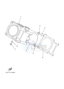 YFM450FWAD GRIZZLY 450 EPS HUNTER (BM72) drawing CYLINDER