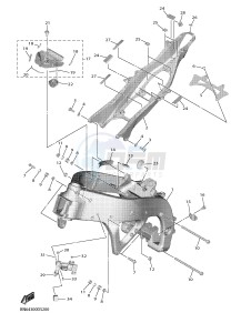 YZF600 R6 (BN6C) drawing FRAME