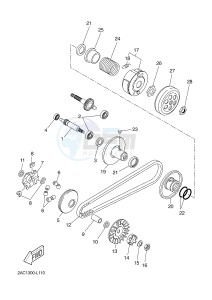 YN50FM NEO'S 4 (2CG7) drawing CLUTCH