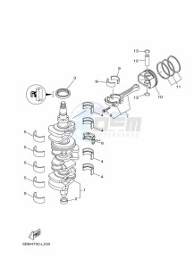 FL150BETX drawing CRANKSHAFT--PISTON