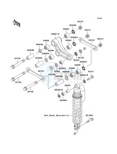 KX85 / KX85 II KX85A6F EU drawing Suspension