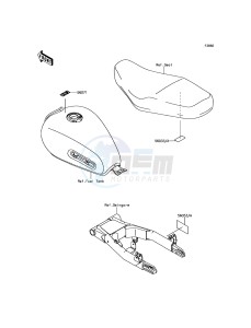 W800 EJ800AFF GB XX (EU ME A(FRICA) drawing Labels