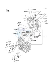 VN 800B [VULCAN 800 CLASSIC] (B6-B9) [VULCAN 800 CLASSIC] drawing CRANKCASE