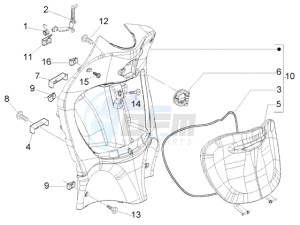 Liberty 50 4t RST drawing Front glove compartment