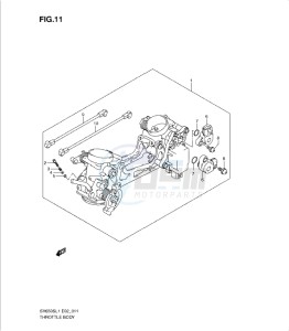 SV650/S drawing THROTTLE BODY