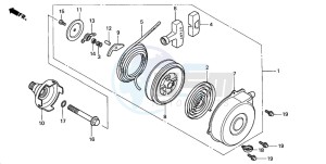 TRX350TM FOURTRAX 350 drawing RECOIL STARTER