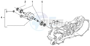 Runner 50 Poggiali drawing Crankshaft