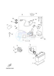 YP125RA (ABS) X-MAX 125 ABS (2DM2 2DM2) drawing ELECTRICAL 1