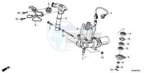 TRX500FPMD TRX500FPM Australia - (U) drawing STEERING SHAFT (EPS)