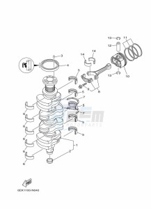 FL115BETX drawing CRANKSHAFT--PISTON