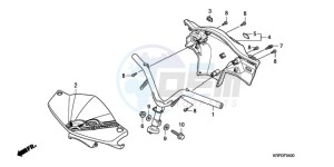 SCV100F9 Australia - (U) drawing STEERING HANDLE/HANDLE CO VER