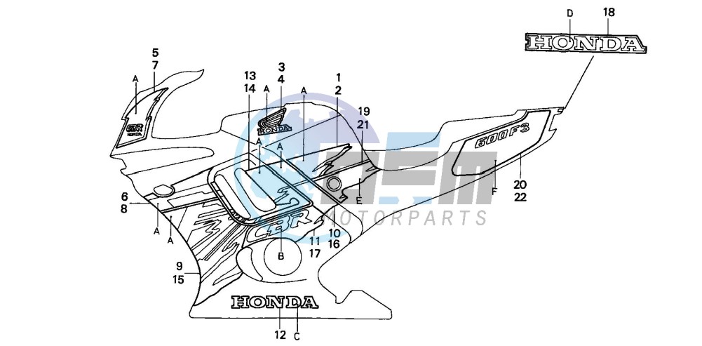 STRIPE (CBR600F3S)