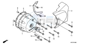 XL125VA E / MKH drawing LEFT CRANKCASE COVER