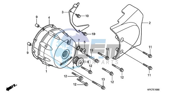 LEFT CRANKCASE COVER