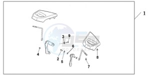 GL18009 UK - (E / AB MKH NAV) drawing PASSENGER ARMREST