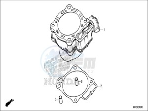 CRF450RXH Europe Direct - (ED) drawing CYLINDER