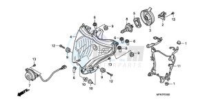 CB1000R9 France - (F / CMF) drawing HEADLIGHT