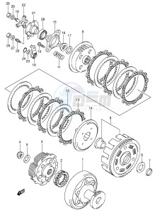 LT-F400 (P3-P28) drawing CLUTCH (MODEL K4 K5 K6 K7)