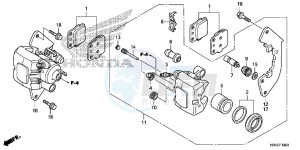 TRX500FM1H TRX500 ED drawing FRONT BRAKE CALIPER