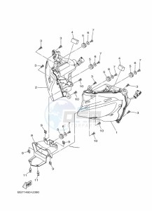 YZF250-A (B1X4) drawing HEADLIGHT