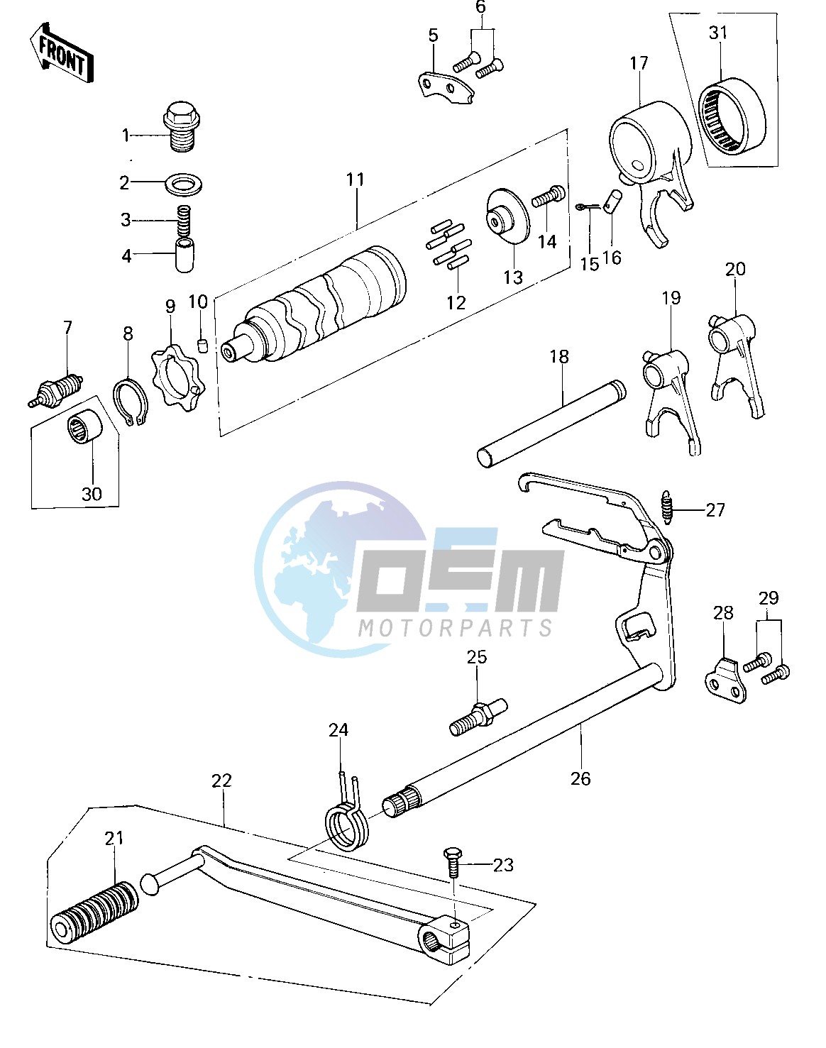 GEAR CHANGE MECHANISM