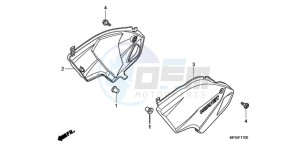 CB600FA3A Europe Direct - (ED / ABS ST) drawing SIDE COVER