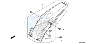 CRF150RE CRF150R Europe Direct - (ED) drawing REAR FENDER