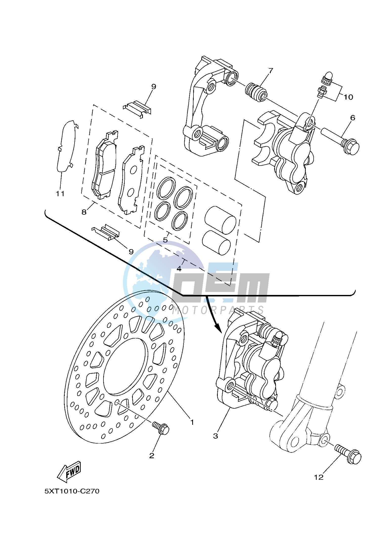 FRONT BRAKE CALIPER