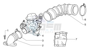 Sfera 125cc drawing Carburettor