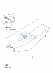 WR250F (2GBM) drawing SEAT