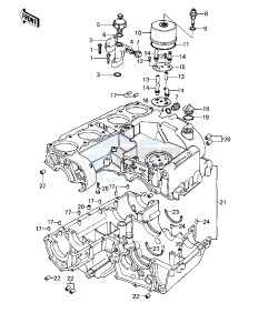 KZ 1000 A [KZ1000] (A1-A2A) [KZ1000] drawing CRANKCASE_BREATHER COVER -- 77-78 A1_A2_A2A- -