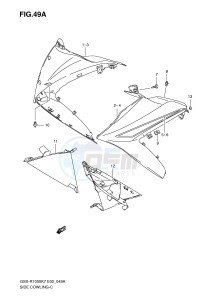 GSX-R1000 (E2) drawing SIDE COWLING (MODEL K8)