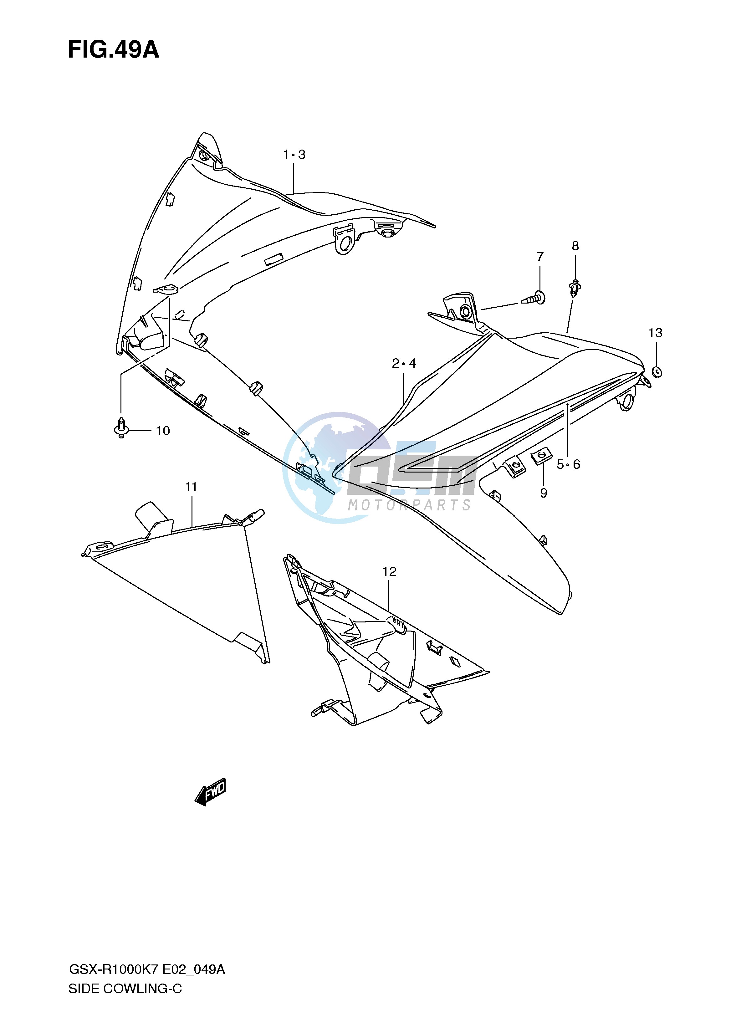 SIDE COWLING (MODEL K8)