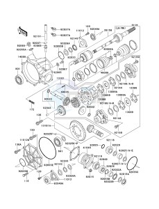 KAF 620 E [MULE 3010 4X4] (E6F-E8F) E8F drawing DRIVE SHAFT-FRONT