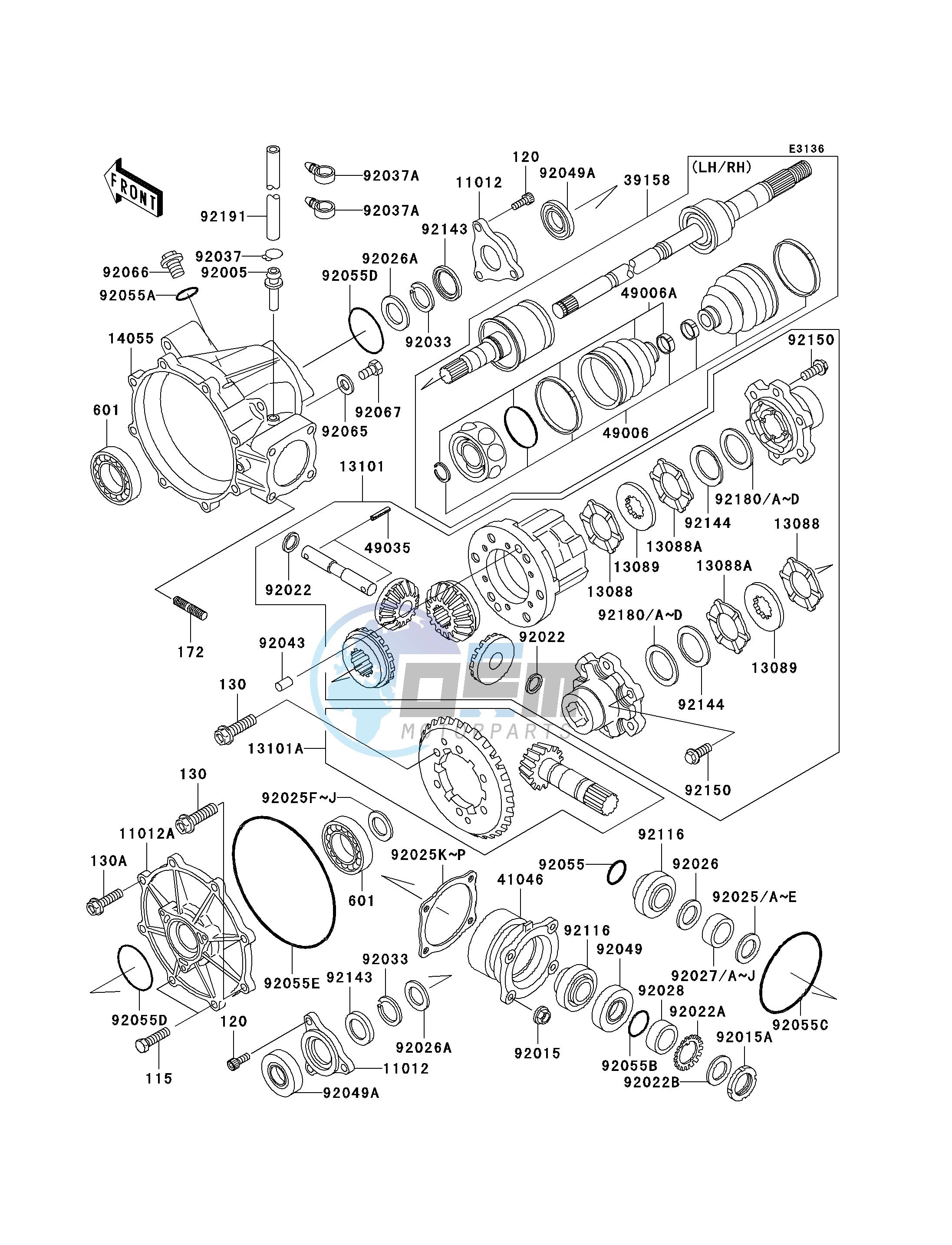 DRIVE SHAFT-FRONT