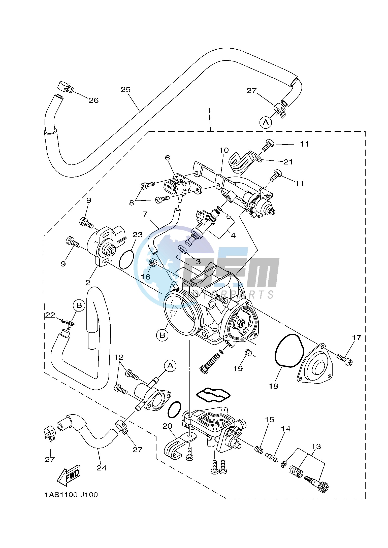 THROTTLE BODY ASSY 1