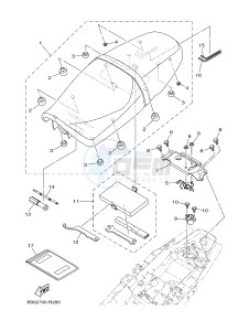 MTM850 MTM-850 XSR900 (B90A) drawing SEAT