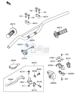 RM65 (E21) drawing HANDLEBAR