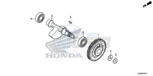 CBR250RF CBR250R Europe Direct - (ED) drawing BALANCER SHAFT