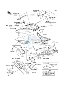 NINJA ZX-10R ZX1000-C2H FR GB XX (EU ME A(FRICA) drawing Side Covers/Chain Cover