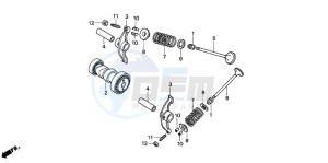 C50 drawing CAMSHAFT/VALVE (C50SP/C50ST)