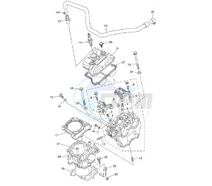 WR F 250 drawing CYLINDER AND HEAD