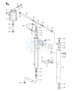 DF 90 drawing Fuel Injector (S/N 151862 & Newer)