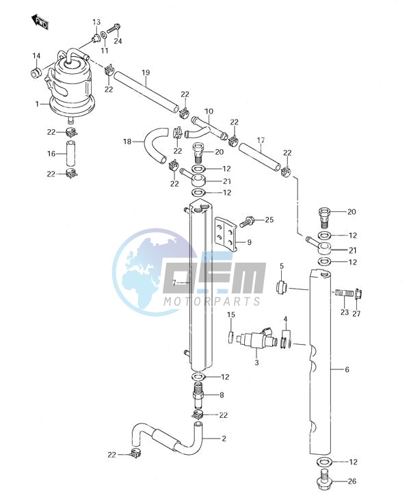 Fuel Injector (S/N 151862 & Newer)