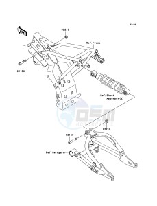 KLX110 KLX110A9F EU drawing Suspension